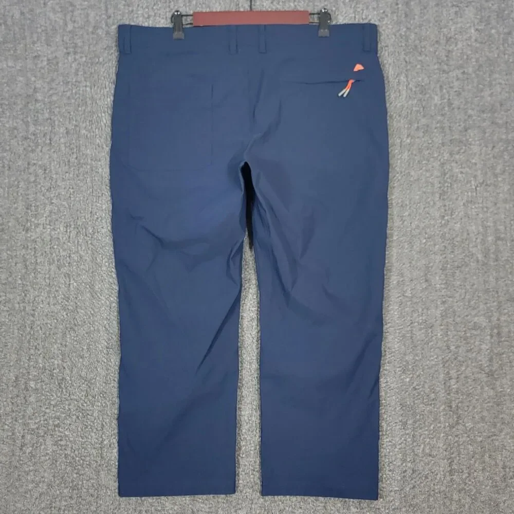 Ozark Trail Hiking Pant Men 38x24 Blue Straight Leg Nylon Blend Articulated Knee